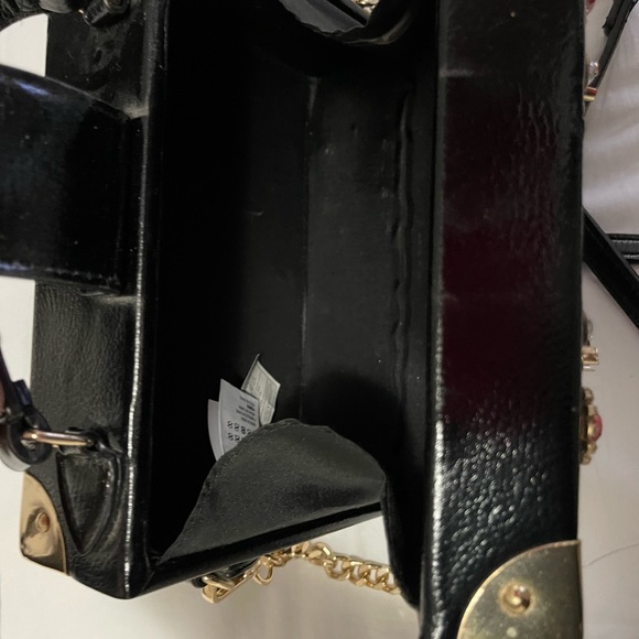 Jewel Purse with Leather Handle and Leather Strap - Picture 5 of 5